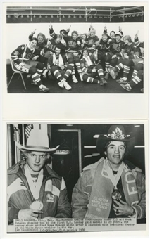 Lot of (18) 1980 Miracle On Ice Original Hockey Photos